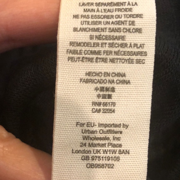 New Free People Bare Knit Black/ Navy Dress Size M - Picture 6 of 6